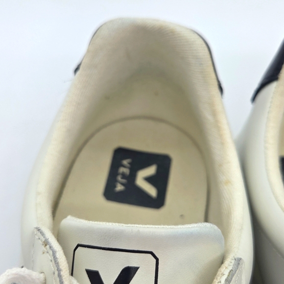 Veja Women's White and Black Sneakers - Picture 14 of 16